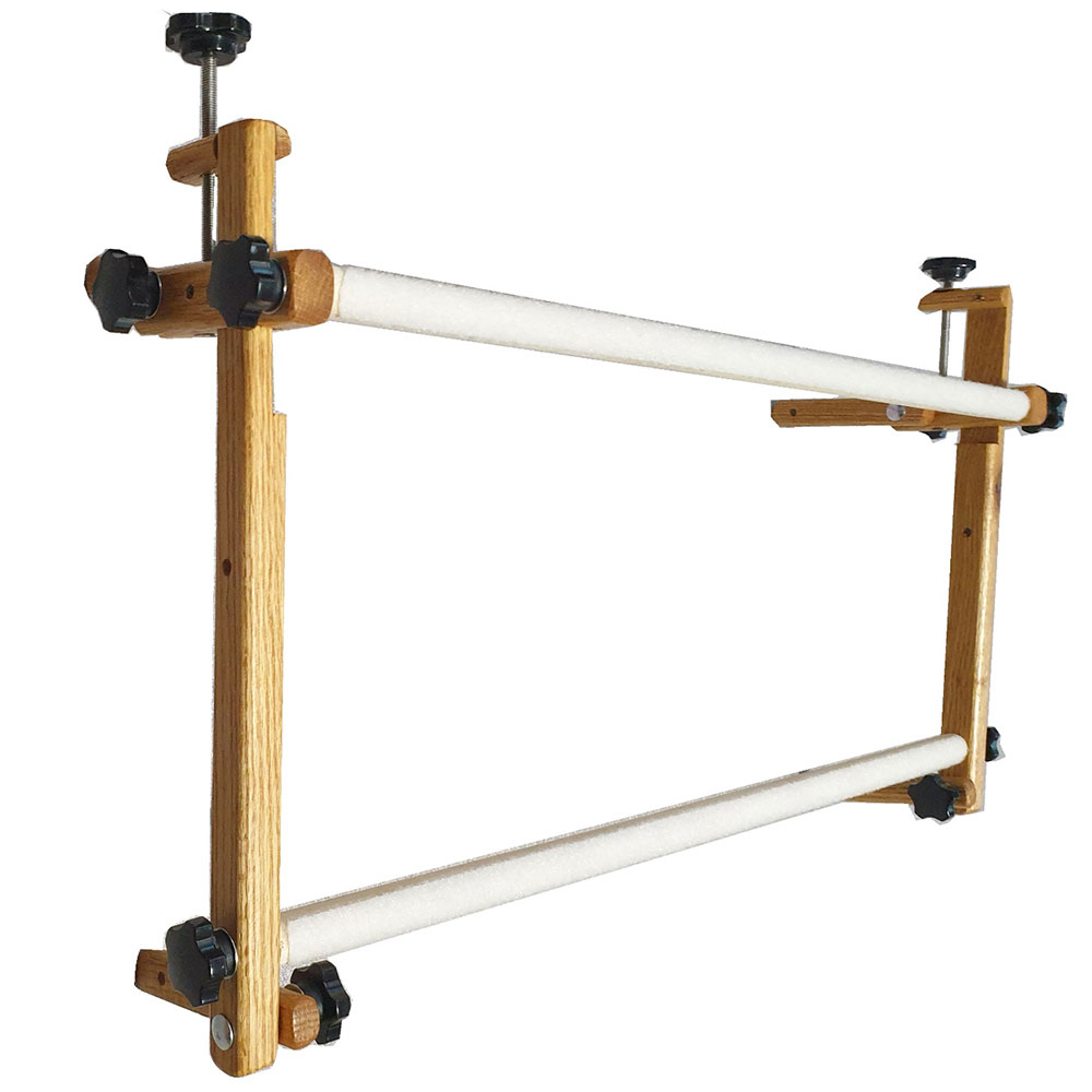 마리안느 프리미엄 사각수틀(오크원목, 클립형로드, 고장력, 지지대)