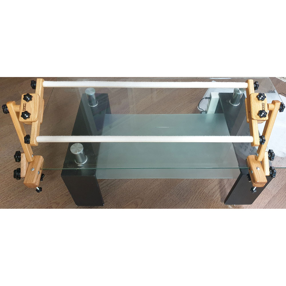 마리안느 탁상형 수틀(오크원목, 탁상집게, 좌우클램프집게)