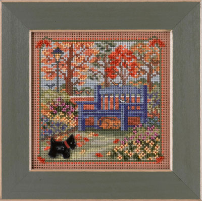 외국 십자수패키지 MillHill(Beads & Buttons)/ Autumn Bench-MH14-2223