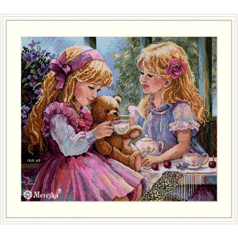 외국 십자수패키지 Merejka/The Tea Party-K-242