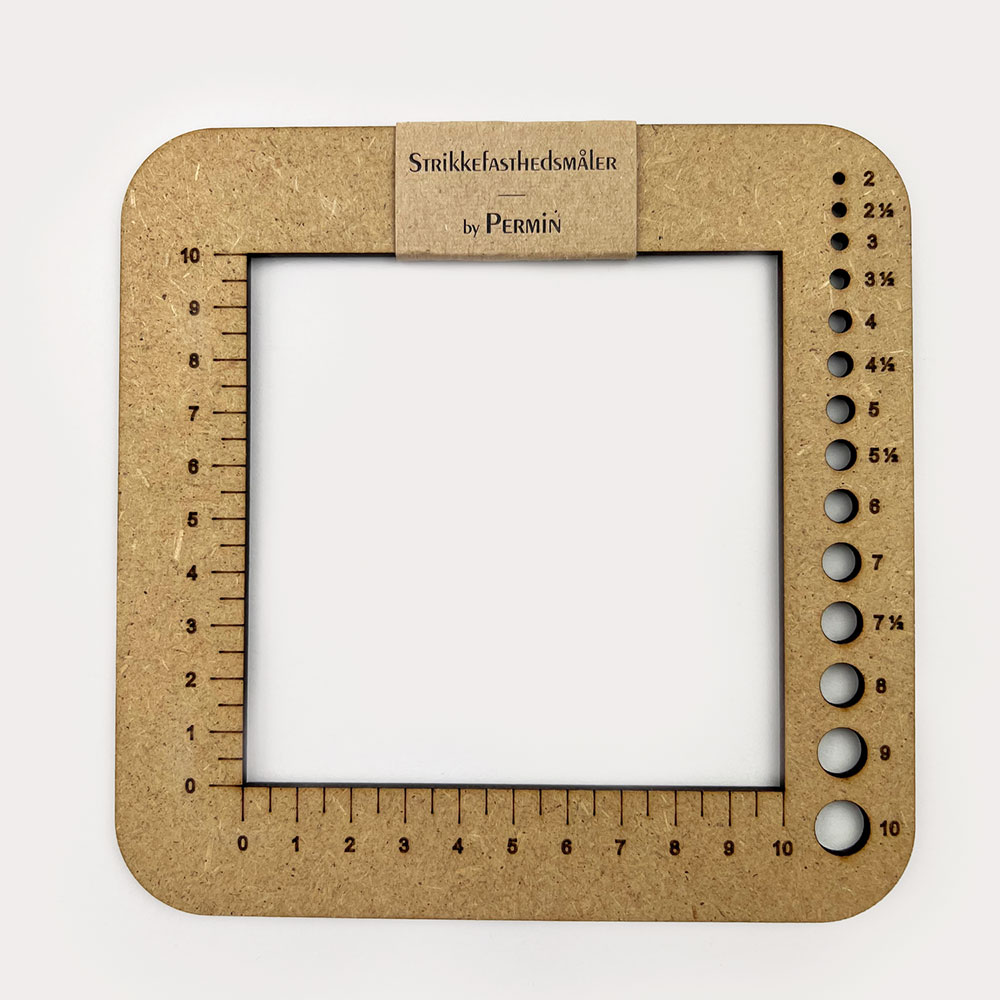 덴마크 Permin/ (우드제품) 뜨개용 사방 게이지자 860003