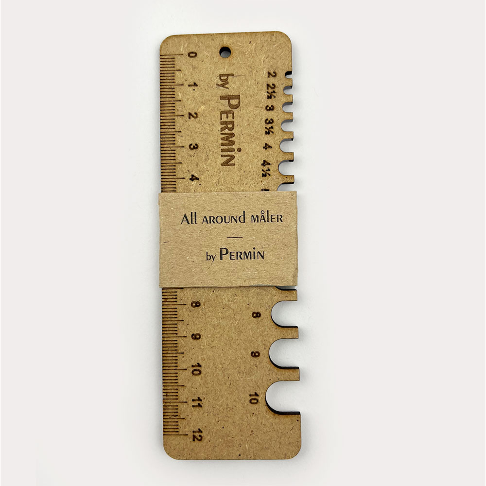 덴마크 Permin/ (우드제품) 뜨개용 게이지자 860005