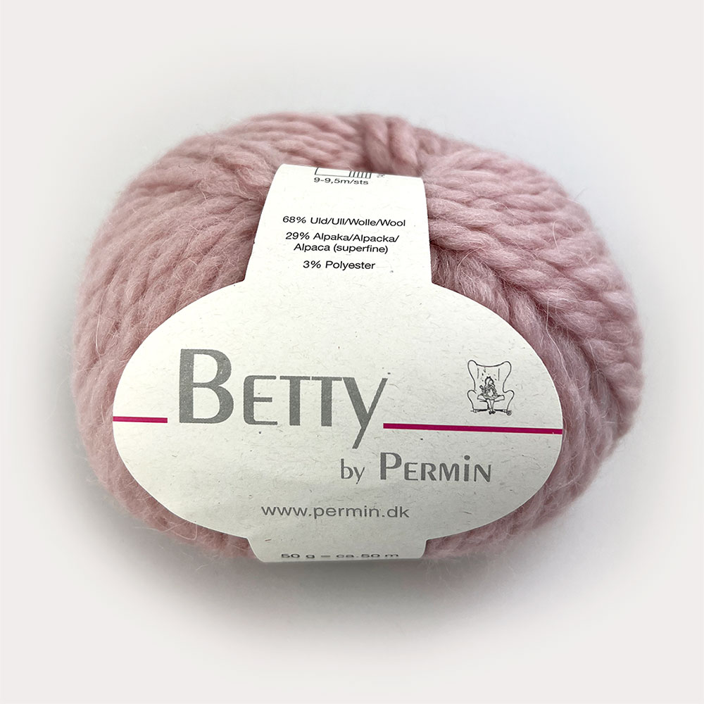 Betty 8894(울68%+슈퍼파인 알파카29%+폴리3%, 50g, 50m) 굵은실/ 북유럽 뜨개실 덴마크 Permin