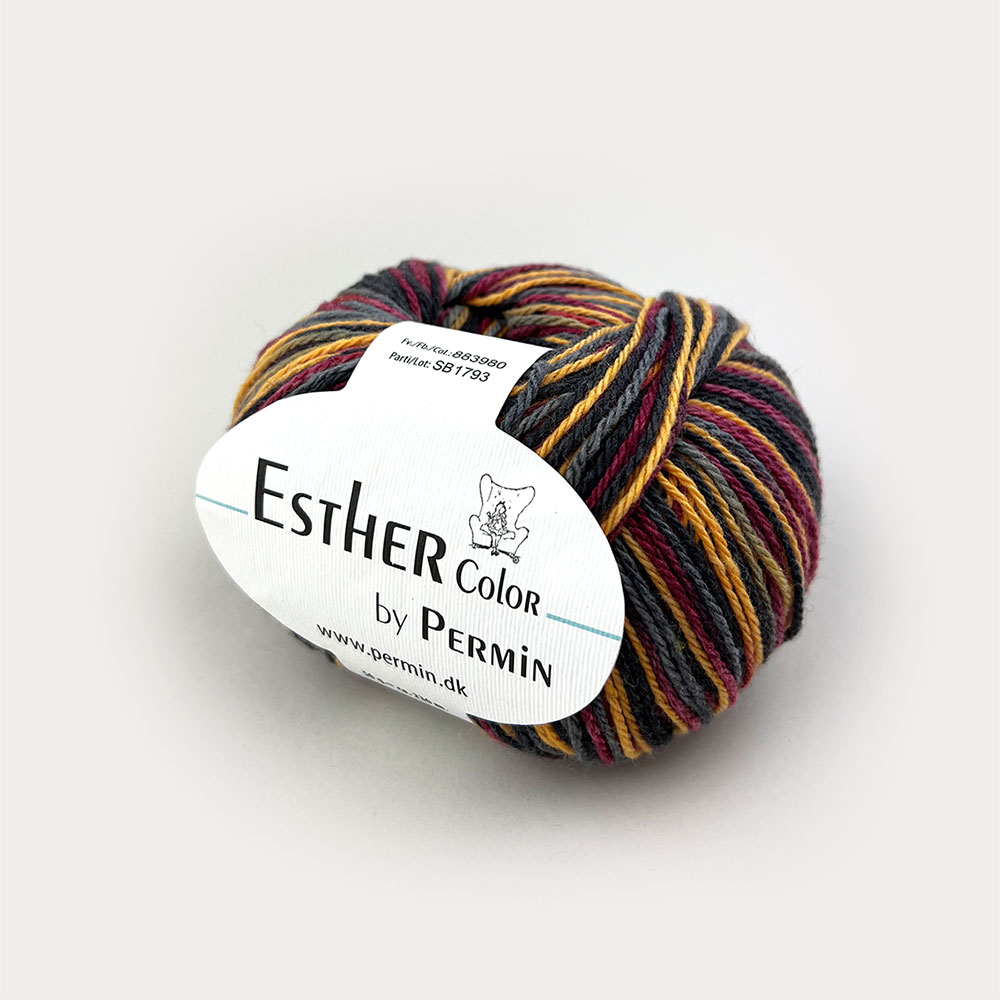 Esther Color 8839 복합실(울55%+면45%, 50g, 230m) / 북유럽 뜨개실 덴마크 Permin