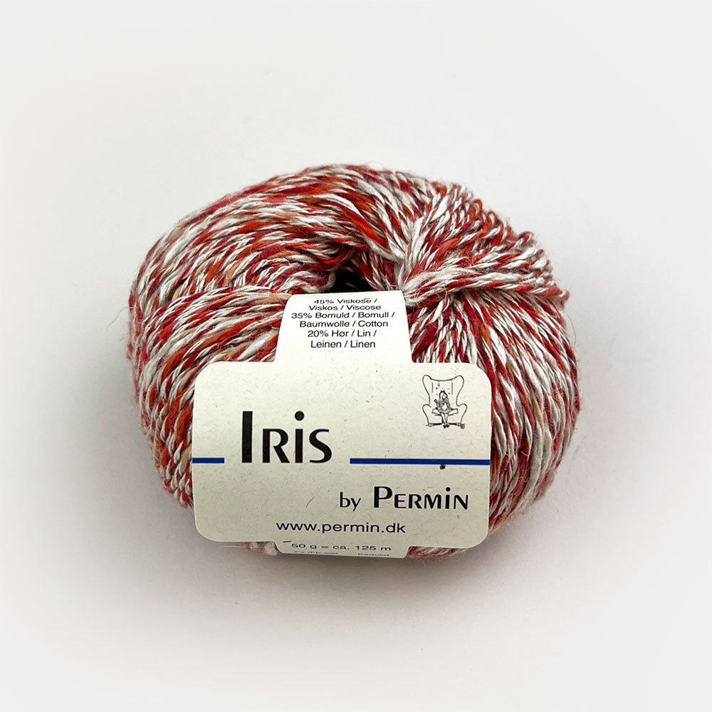 Iris 8896 복합실(비스코스45%+면35%+린넨20%, 50g, 125m) / 북유럽 뜨개실 덴마크 Permin