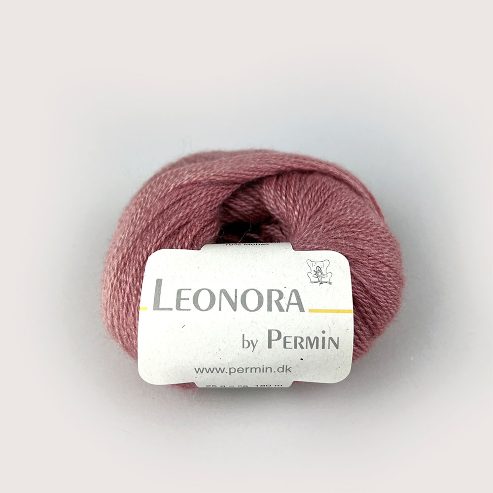 Leonora 8804(실크50%+울40%+키즈모헤어10%, 25g, 180m) / 북유럽 뜨개실 덴마크 Permin