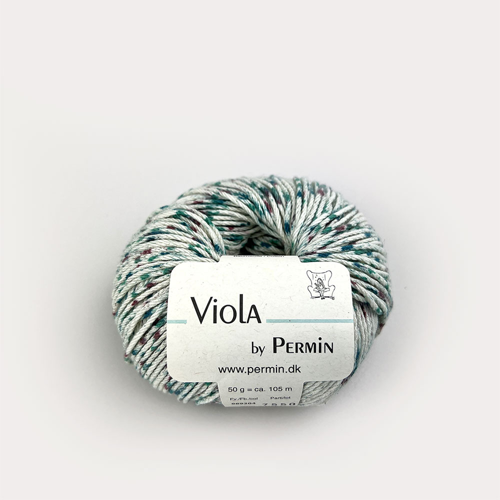 Viola(비올라) 8892 복합실(면100%, 50g, 105m) / 북유럽 뜨개실 덴마크 Permin 나뻬실