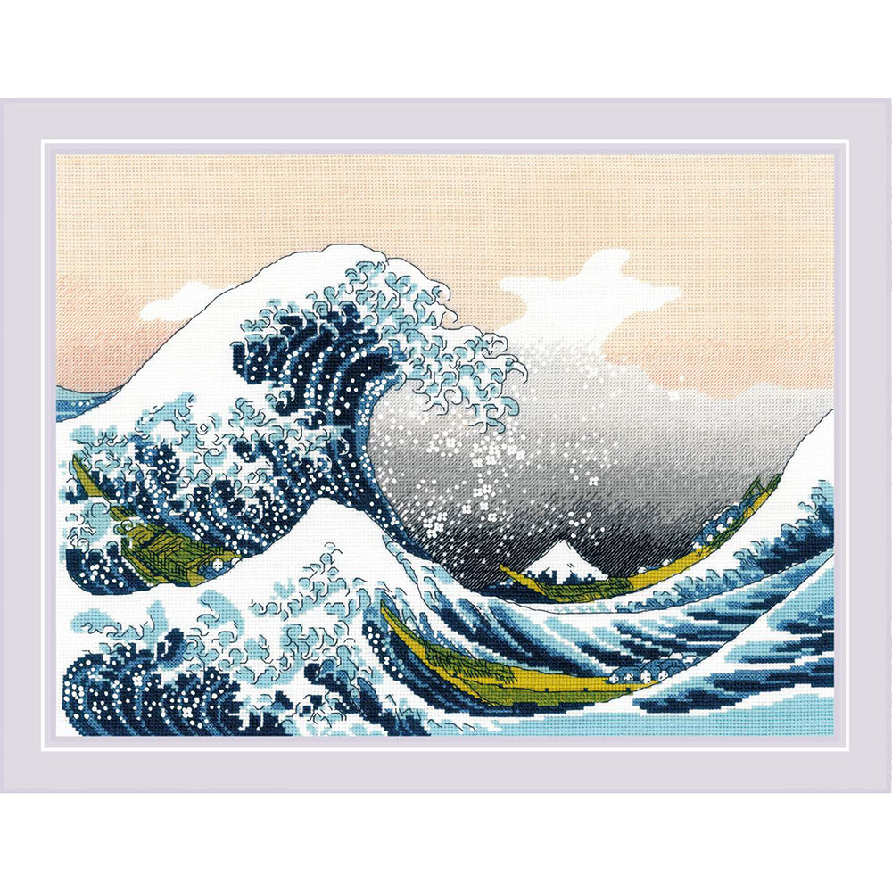 외국 십자수패키지 RIOLIS/The Great Wave off Kanagawa after K. Hokusai Artwork-2186