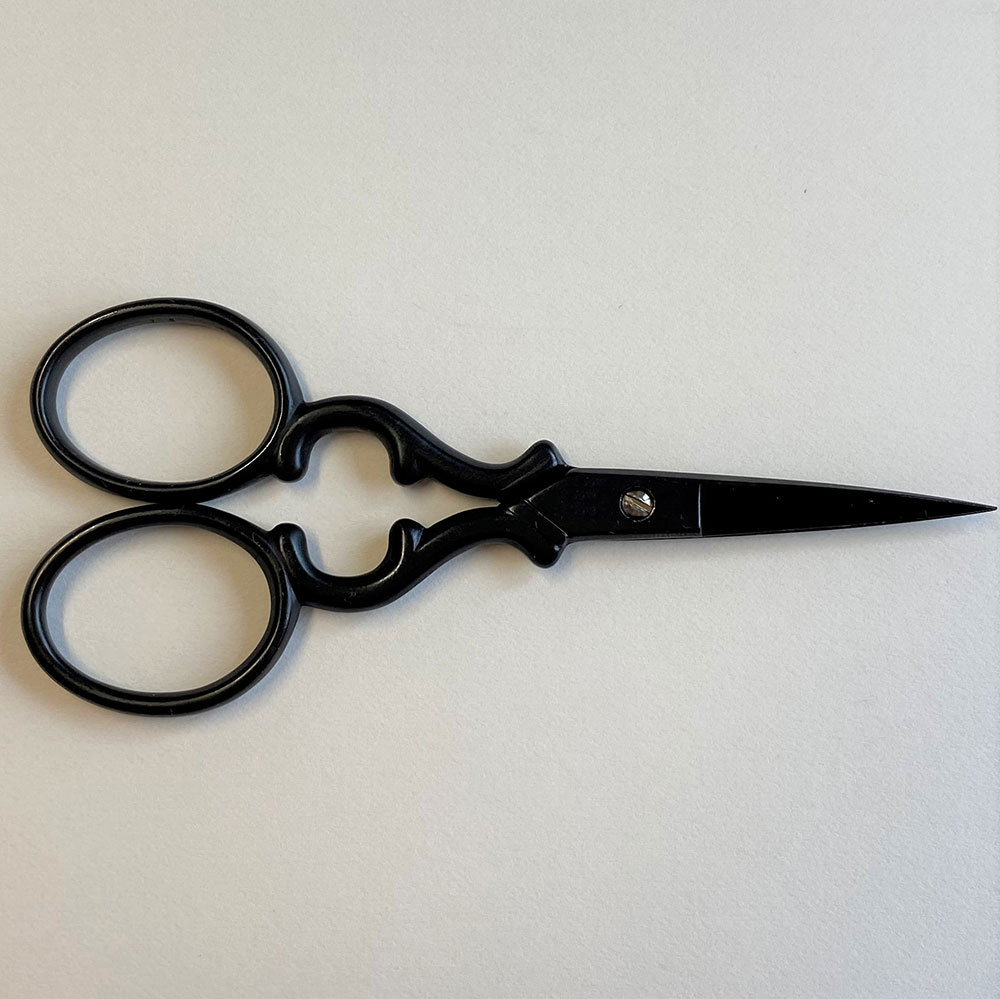 Rainbow Simply/Toledo Black(단조강철 톨레도 자수가위 블랙) 9.7Cm-BT94