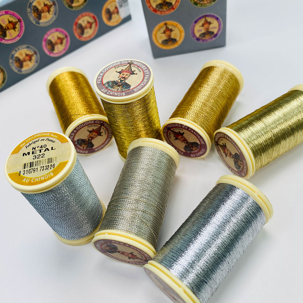 옵션선택/ 뚤르몽드 Sajou 사쥬 자수실 메탈릭사 스풀 40번사/V05-85-0080