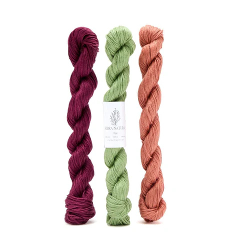 Fibra Natura Flax 뜨개실(100% 린넨실 자수실, 50g, 125m)