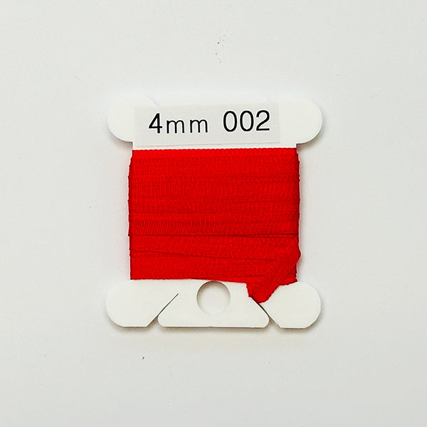 25Yd (10배) (YLI용)실크리본자수실 Silk 100% Ribbon 4mm 002