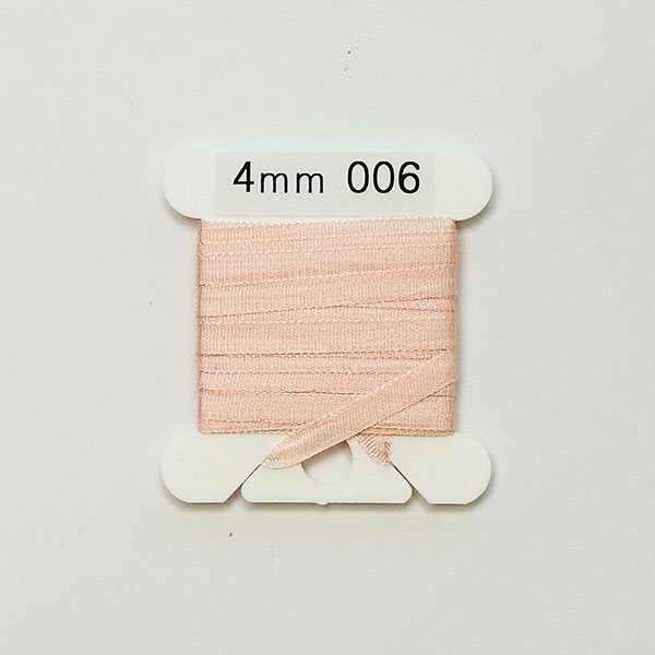 25Yd (10배) (YLI용)실크리본자수실 Silk 100% Ribbon 4mm 006