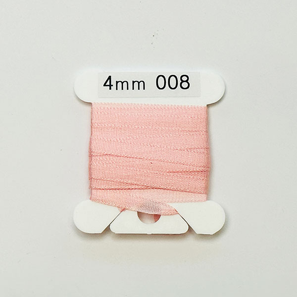 25Yd (10배) (YLI용)실크리본자수실 Silk 100% Ribbon 4mm 008