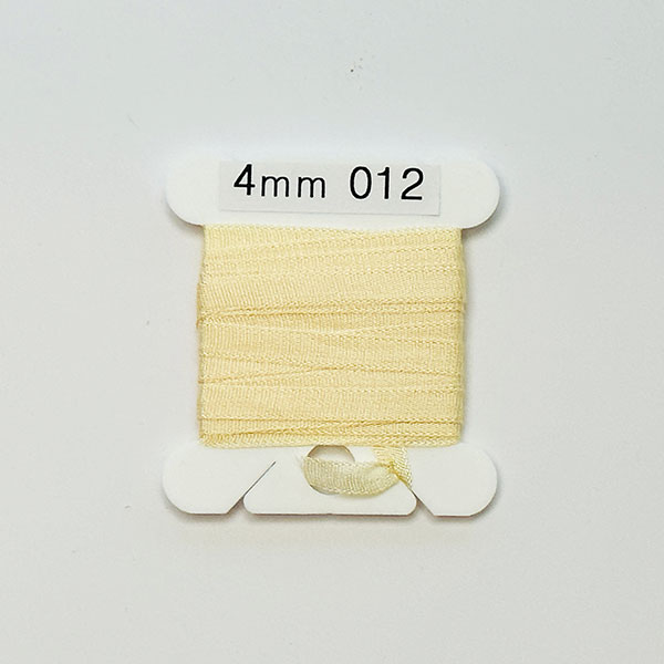 25Yd (10배) (YLI용)실크리본자수실 Silk 100% Ribbon 4mm 012
