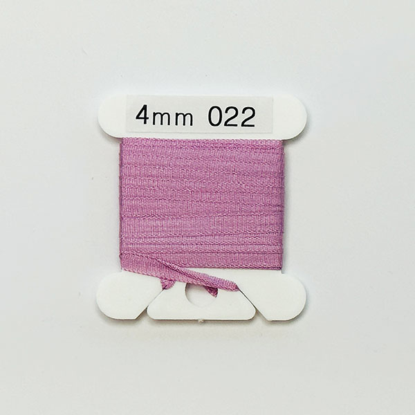 25Yd (10배) (YLI용)실크리본자수실 Silk 100% Ribbon 4mm 022