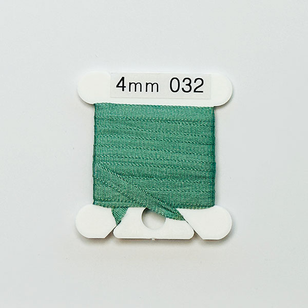 (YLI용)실크리본자수실 Silk 100% Ribbon 4mm 032(Blue Green MD)