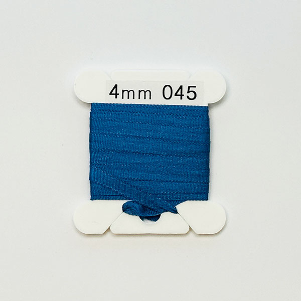 (YLI용)실크리본자수실 Silk 100% Ribbon 4mm 045(Blue DK)