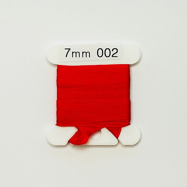 (YLI용)실크리본자수실 Silk 100% Ribbon 7mm 002(Christmas Red LT)