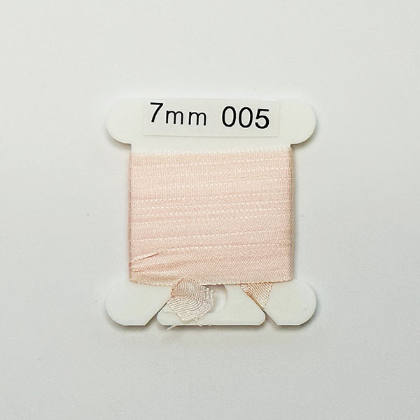 (YLI용)실크리본자수실 Silk 100% Ribbon 7mm 005(Baby Pink UL VY LT)