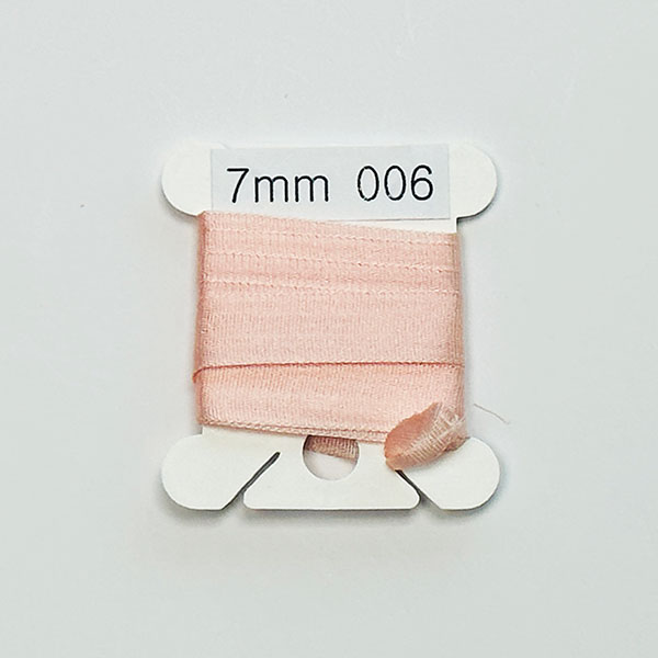 (YLI용)실크리본자수실 Silk 100% Ribbon 7mm 006(Baby Pink VY LT)