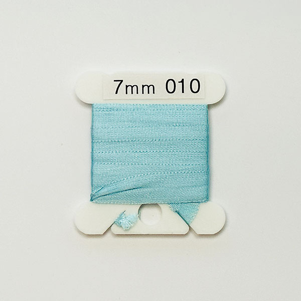 (YLI용)실크리본자수실 Silk 100% Ribbon 7mm 010(Sky Blue)