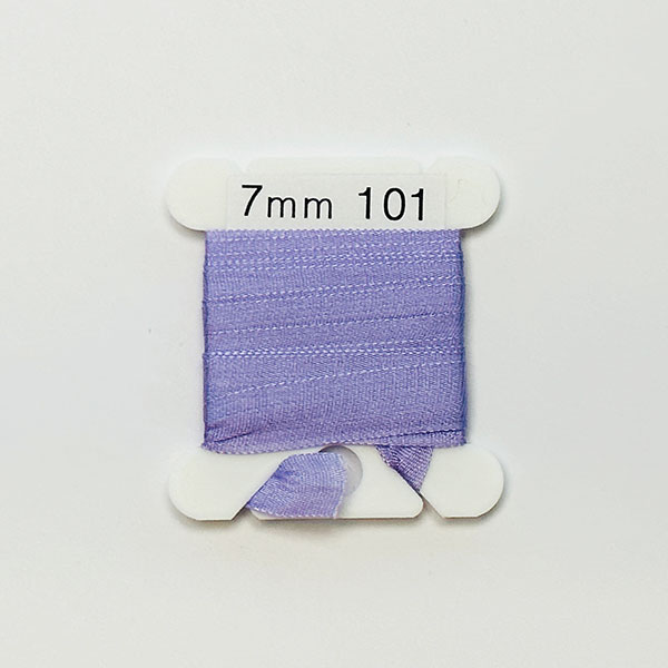 (YLI용)실크리본자수실 Silk 100% Ribbon 7mm 101(Old Violet LT)
