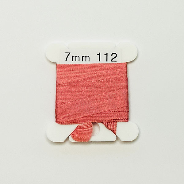 (YLI용)실크리본자수실 Silk 100% Ribbon 7mm 112(Raspberry LT)(DIS)