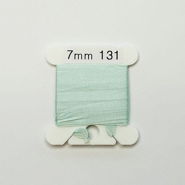 (YLI용)실크리본자수실 Silk 100% Ribbon 7mm 131(Antique Blue UL VY LT)