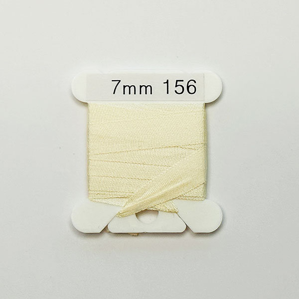 (YLI용)실크리본자수실 Silk 100% Ribbon 7mm 156(Ivory)