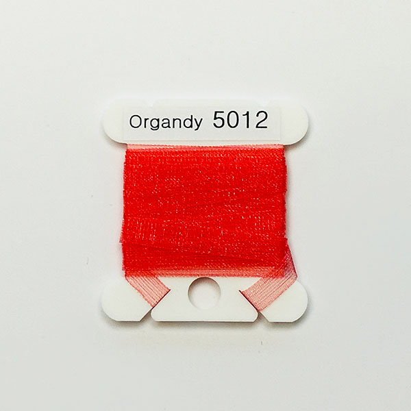 (YLI용)실크리본자수실 Organdy 5mm 012