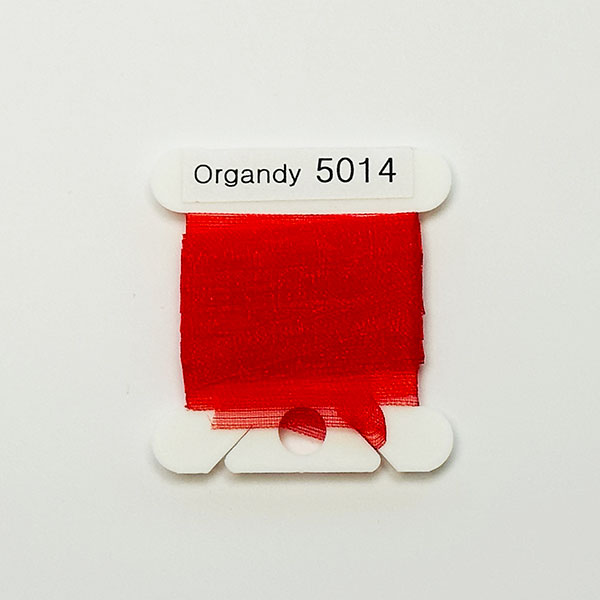 (YLI용)실크리본자수실 Organdy 5mm 014