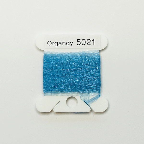 (YLI용)실크리본자수실 Organdy 5mm 021