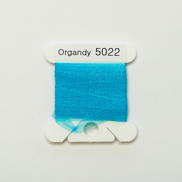(YLI용)실크리본자수실 Organdy 5mm 022