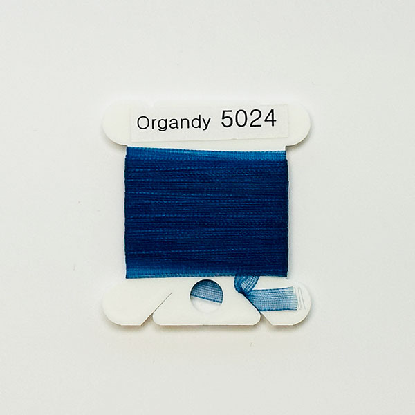 (YLI용)실크리본자수실 Organdy 5mm 024