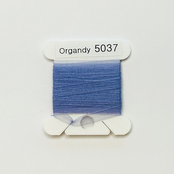 (YLI용)실크리본자수실 Organdy 5mm 037