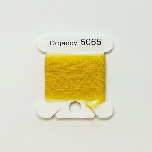 (YLI용)실크리본자수실 Organdy 5mm 065