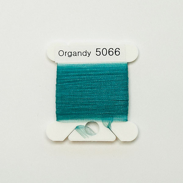 (YLI용)실크리본자수실 Organdy 5mm 066