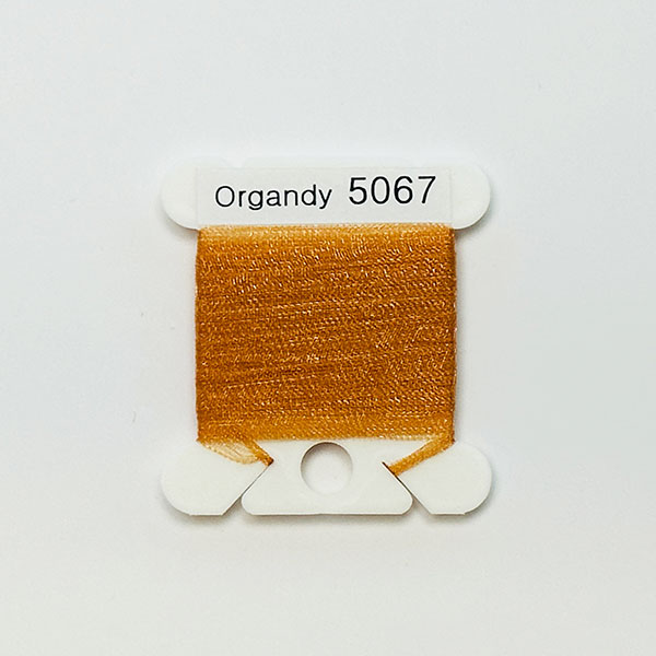 (YLI용)실크리본자수실 Organdy 5mm 067