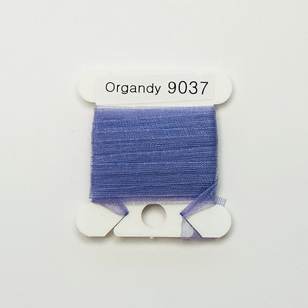 (YLI용)실크리본자수실 Organdy 9mm 037