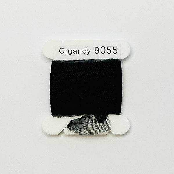 (YLI용)실크리본자수실 Organdy 9mm 055