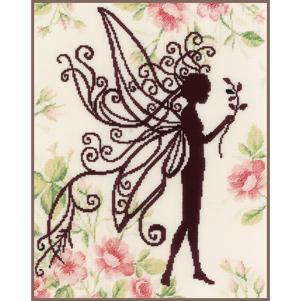 외국 십자수패키지 Lanarte/FLOWER FAIRY SILHOUETTE-0188894(고급케이스)