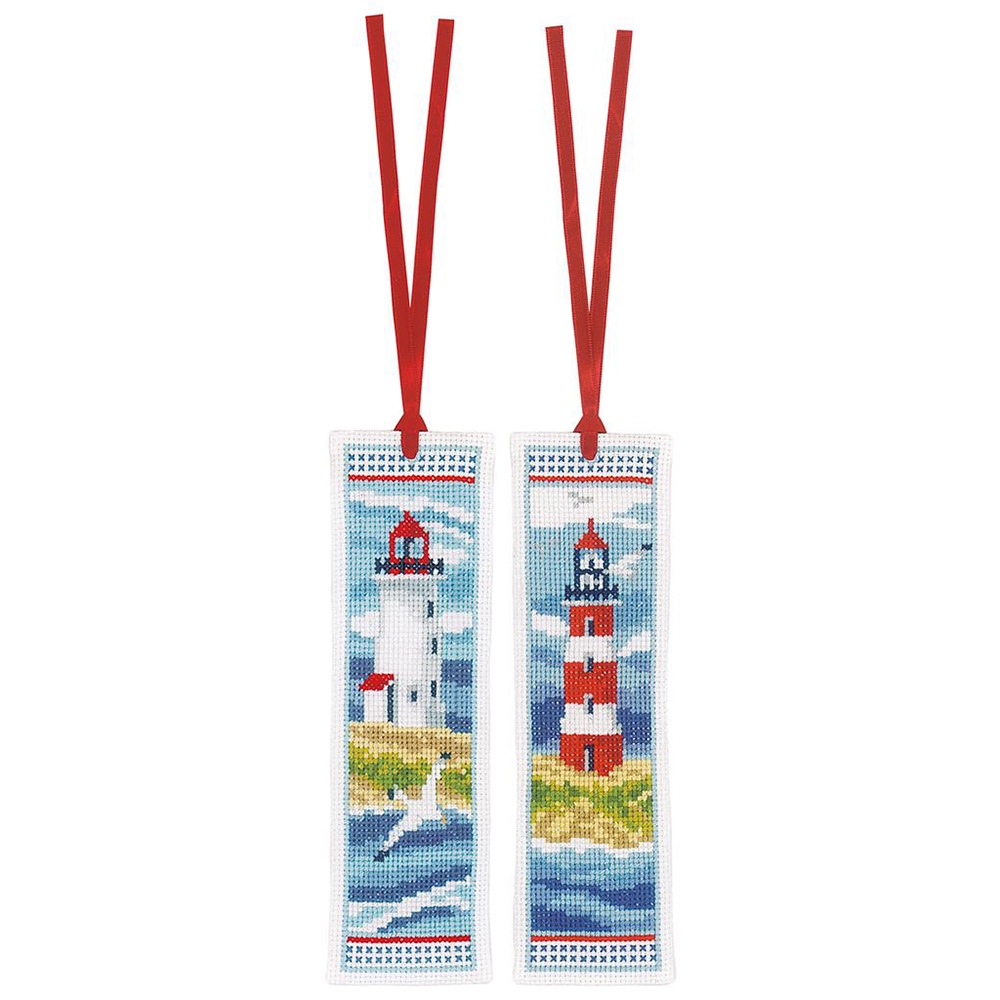 외국 십자수패키지 Vervaco/ 책갈피 Bookmarks LIGHTHOUSES-0194269(2개세트)