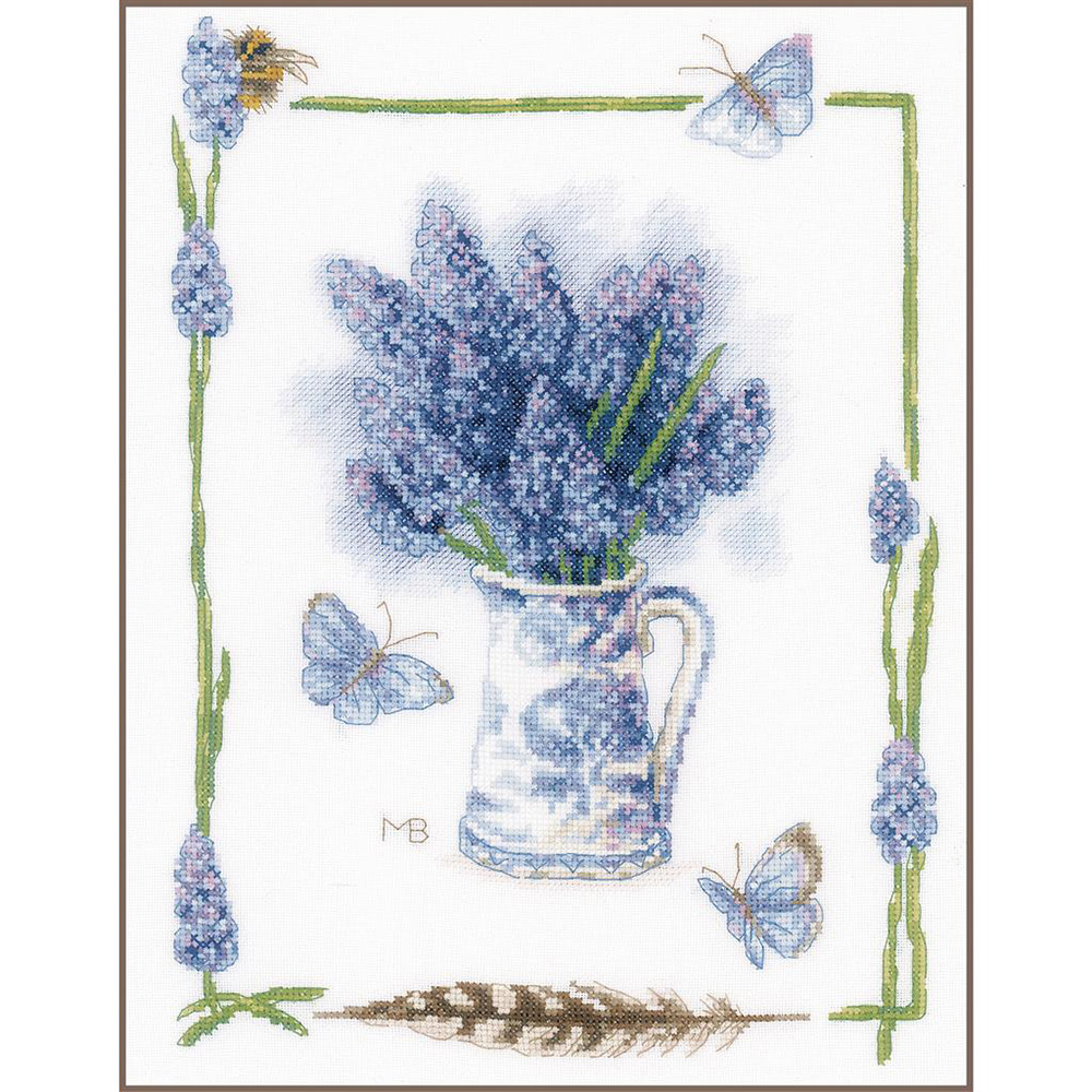 외국 십자수패키지 Lanarte/Blue grapes-0194854(고급케이스)