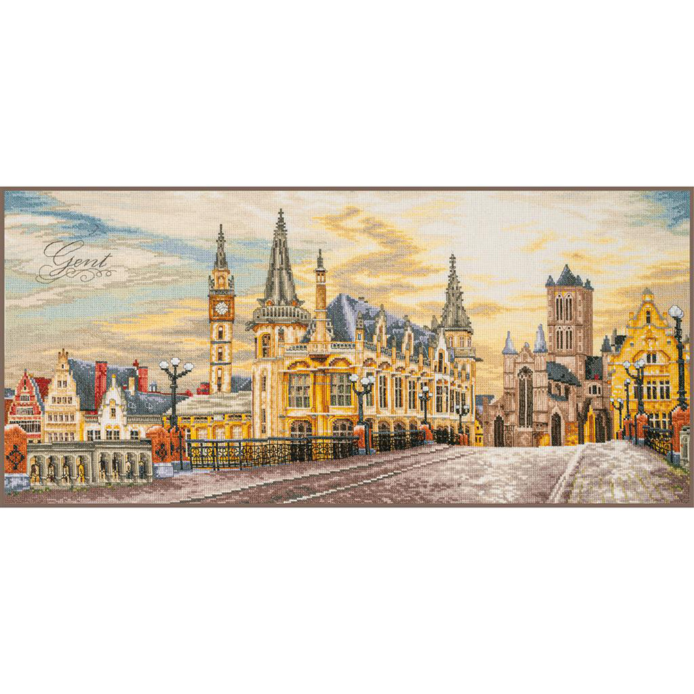 외국 십자수패키지 Lanarte/City view of Ghent(겐트)-0205236(고급케이스)