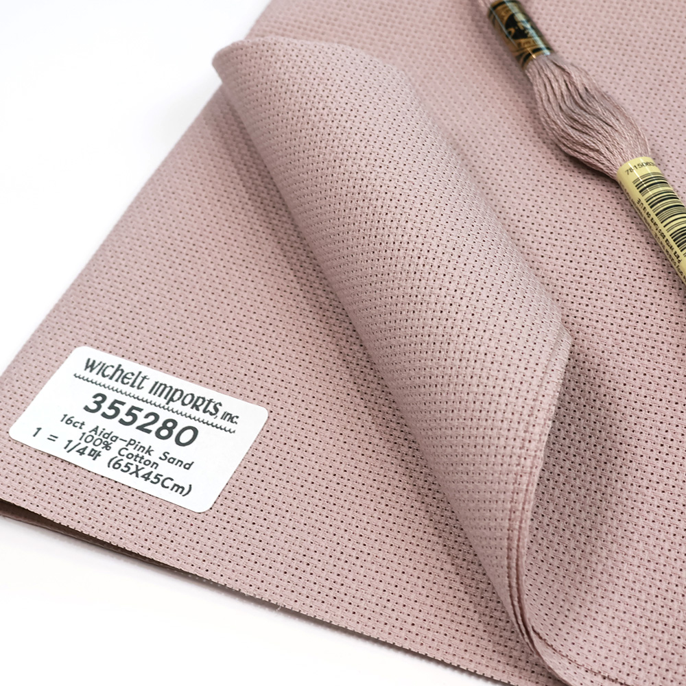 위첼 자수원단 16카운트 - Pink Sand - 355280