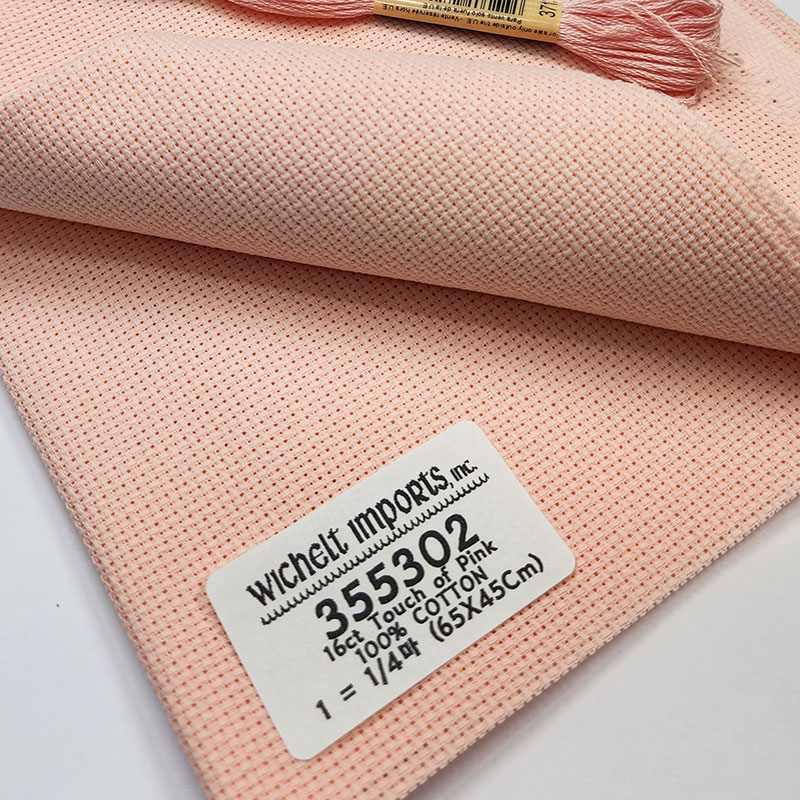 위첼 자수원단 16카운트 - Touch of Pink - 355302