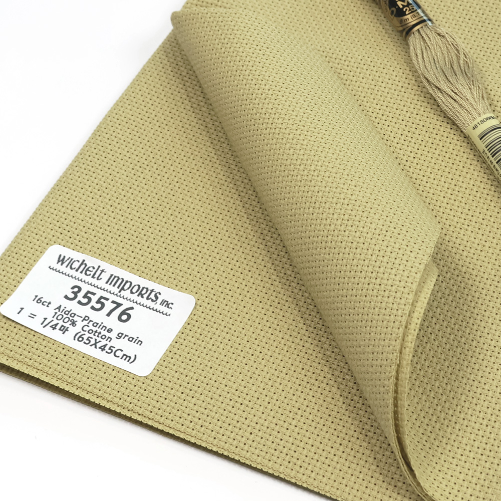 위첼 자수원단 16카운트 - Praine grain - 35576