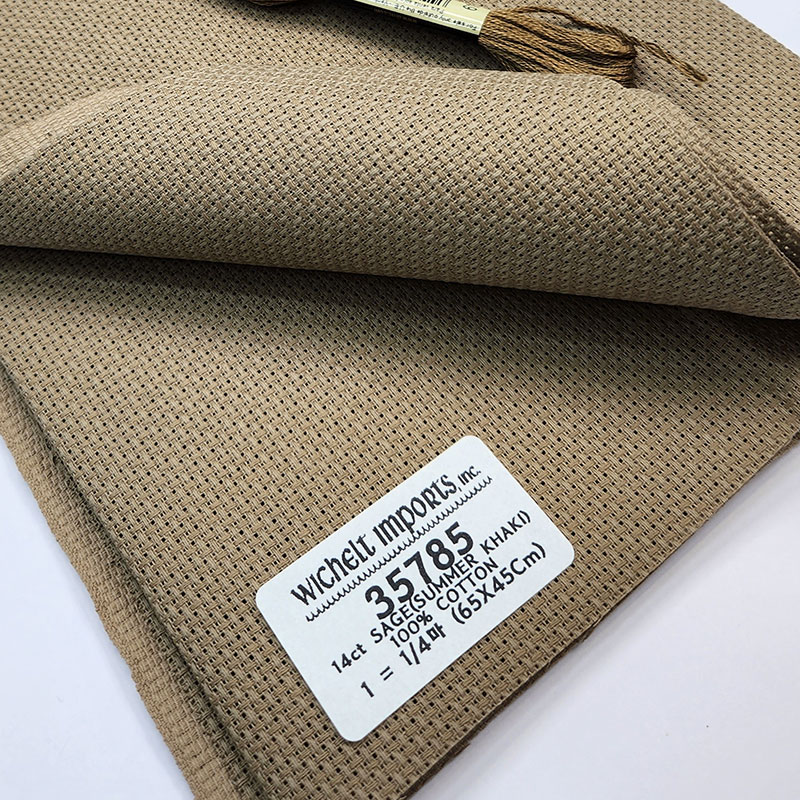 위첼 자수원단 14카운트 - SAGE(SUMMER KHAKI) - 35785