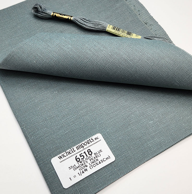 위첼 자수원단 32카운트 - TWILIGHT BLUE(SMOKEY PEARL) - 6518